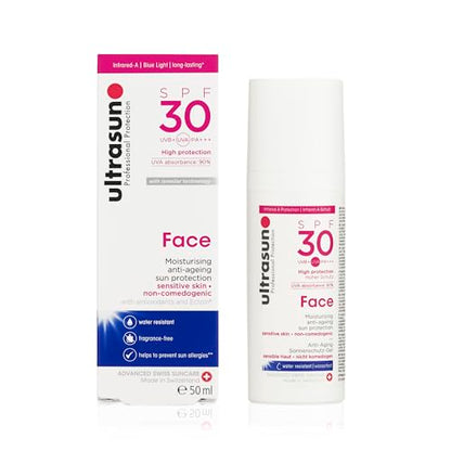 Ultrasun Face Sunscreen SPF30 | Anti-Ageing Broad-Spectrum Protection 50ml