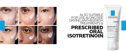 La Roche-Posay Effaclar H Iso-Biome Soothing Moisturiser Cream, 40ml