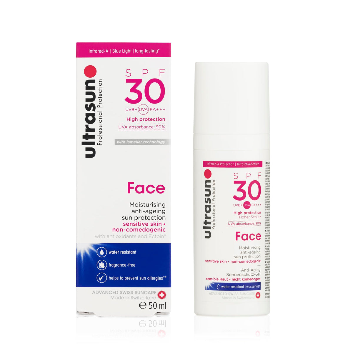 Ultrasun Face Sunscreen SPF30 | Anti-Ageing Broad-Spectrum Protection 50ml