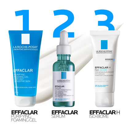 La Roche-Posay Effaclar H Iso-Biome Soothing Moisturiser Cream, 40ml