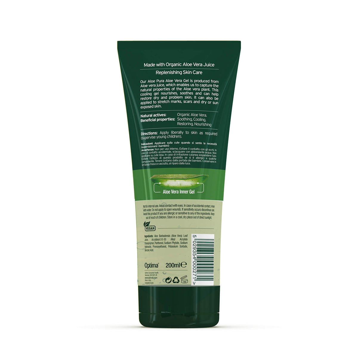 Aloe Pura Aloe Vera Gel Skin Treatment 200ml – Pack of 2