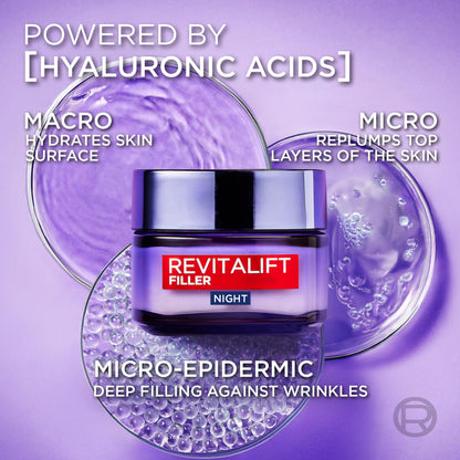 L'Oréal Paris Revitalift Filler Hyaluronic Acid Night Cream 50ml